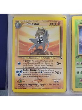 Pokemon Omastar Card